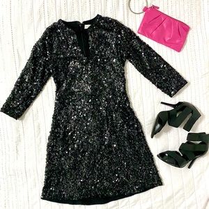 Abercrombie Sequin Black Cocktail Party Dress